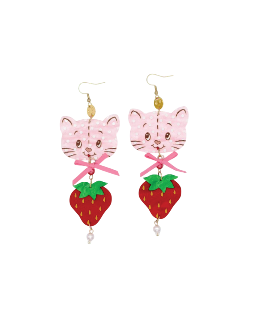 Strawberry Shortcake™ Custard Berry Acrylic Earrings