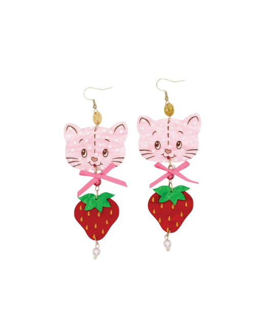 Strawberry Shortcake™ Custard Berry Acrylic Earrings