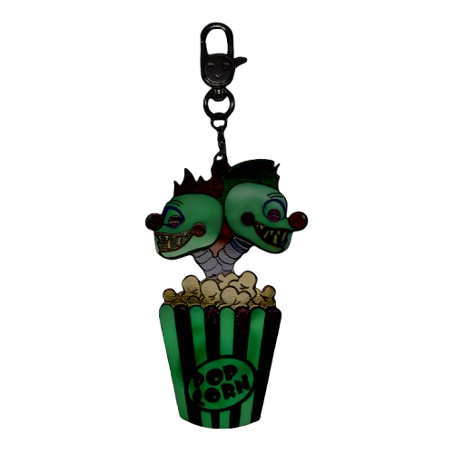 Killer Klowns From Outer Space 5" Layered Acrylic Double Headed Klown Bag Charm