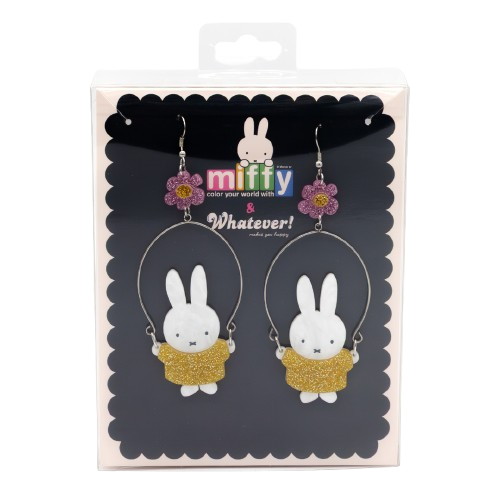 Miffy Jump Roping Acrylic Earrings