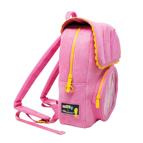 Miffy Corduroy & Faux Leather Pin Trading Backpack