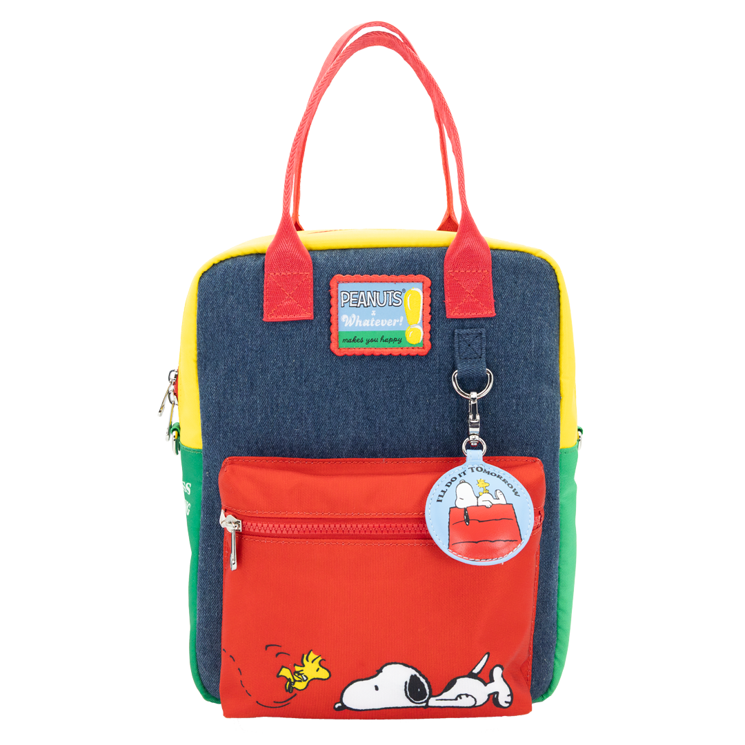 Peanuts 75th Anniversary Color Block Denim & Canvas Convertible