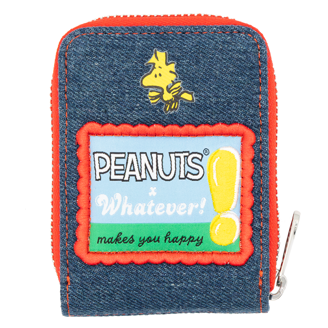 Peanuts 75th Anniversary “Happiness Is a Warm Puppy” Denim Accordion Wallet