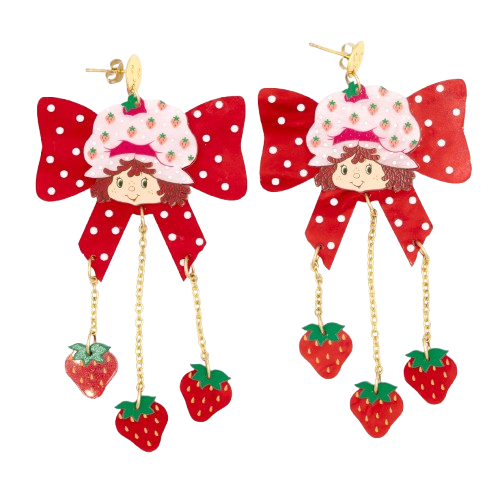 Strawberry Shortcake™ Bow Berries Acrylic Earrings