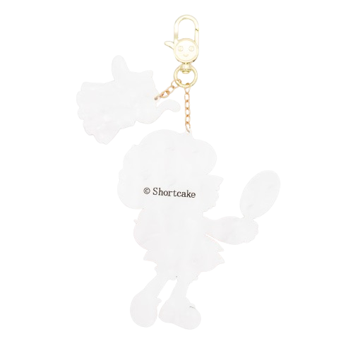 Strawberry Shortcake™ 5" Layered Acrylic Bag Charm w/ Custard Charm