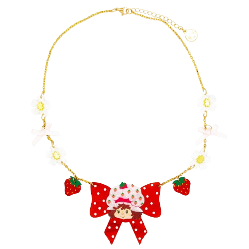 Strawberry Shortcake™ Berry Bow Acrylic Necklace