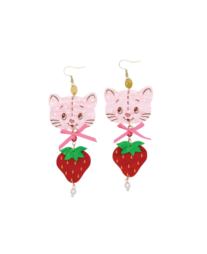 Strawberry Shortcake™ Custard Berry Acrylic Earrings