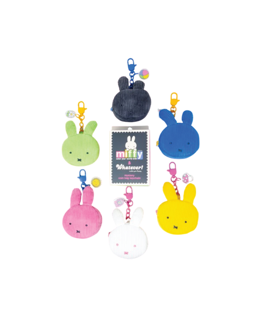 Miffy Corduroy Head Blind Box Coin Bag Charms with Stickers