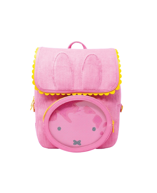 Miffy Corduroy & Faux Leather Pin Trading Backpack
