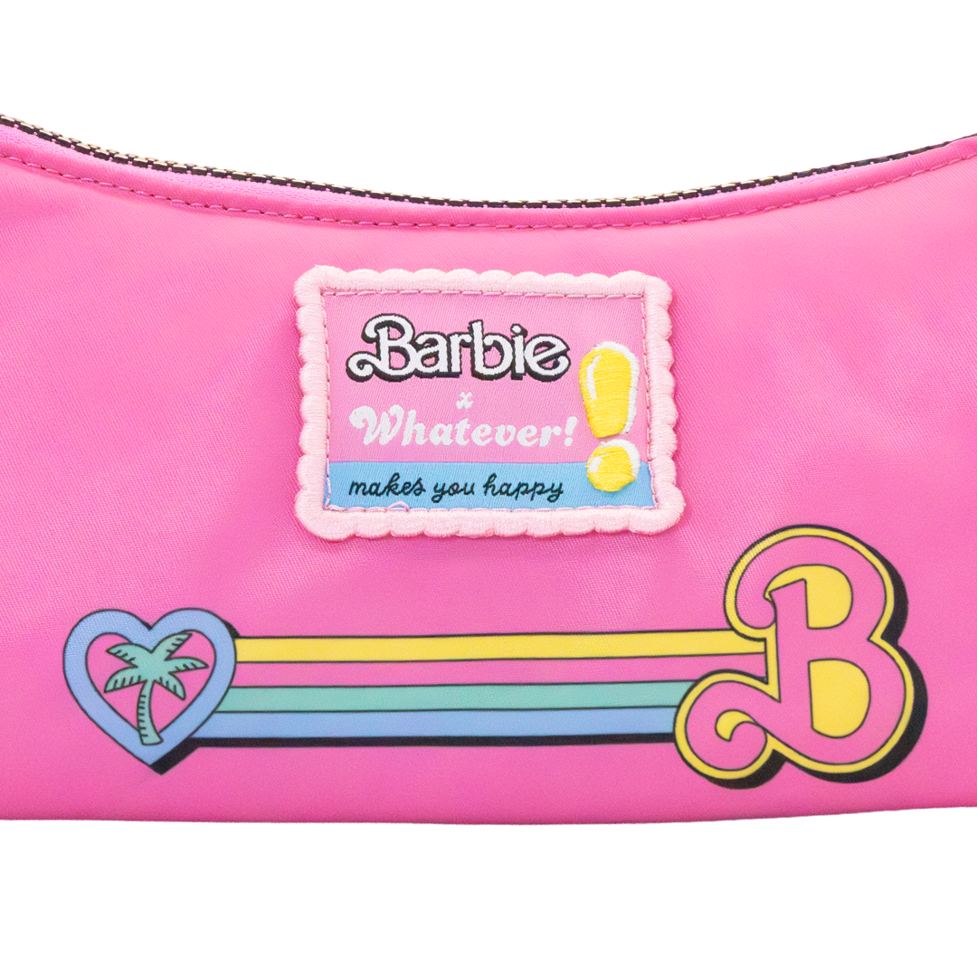 Barbie California Dreamin’ Logo Padded Baguette Bag