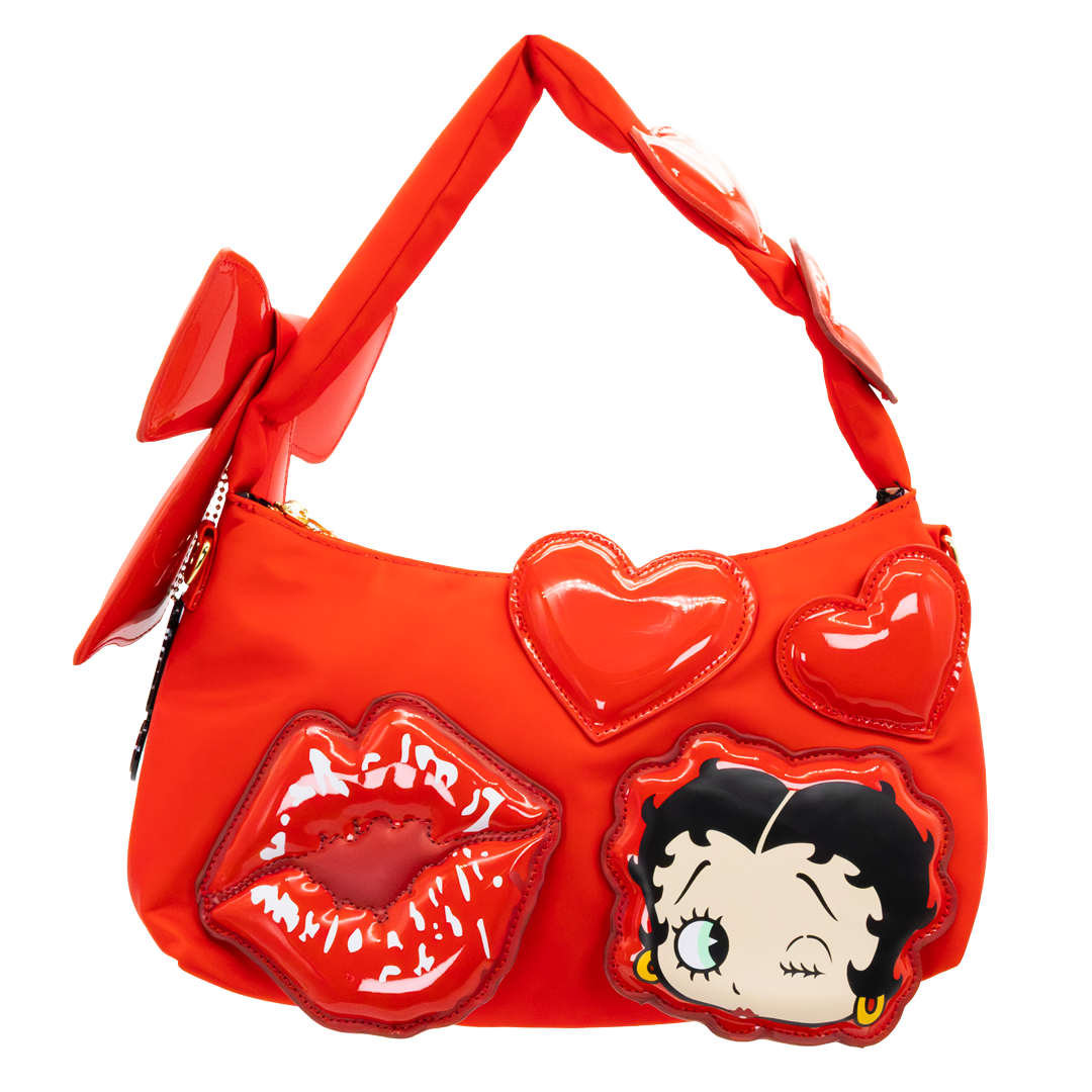 Betty Boop Padded Nylon Baguette w/ Webbing Strap