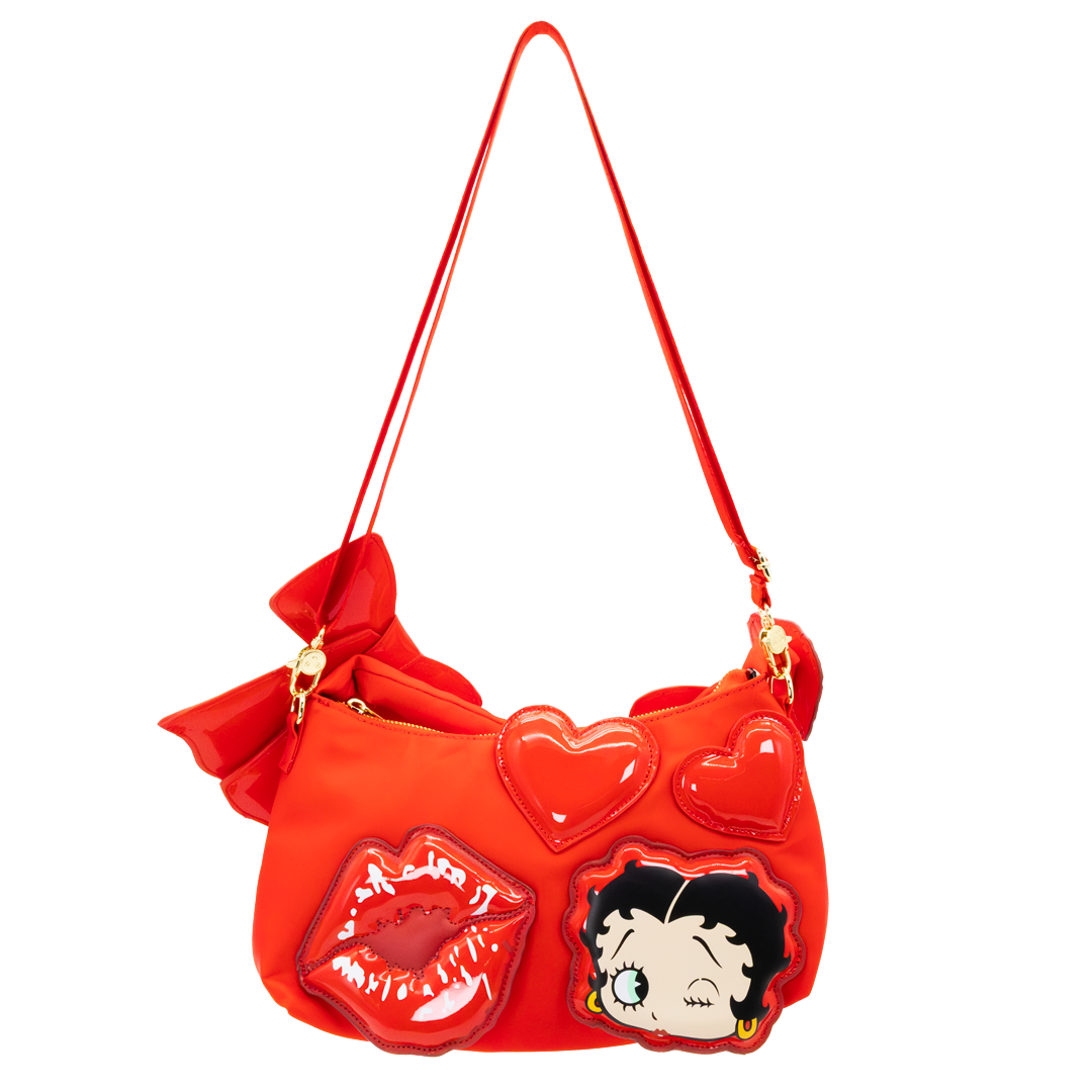 Betty Boop Padded Nylon Baguette w/ Webbing Strap