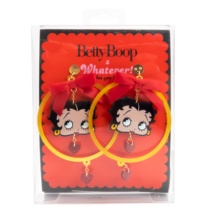 Betty Boop Hoops & Hearts Earrings