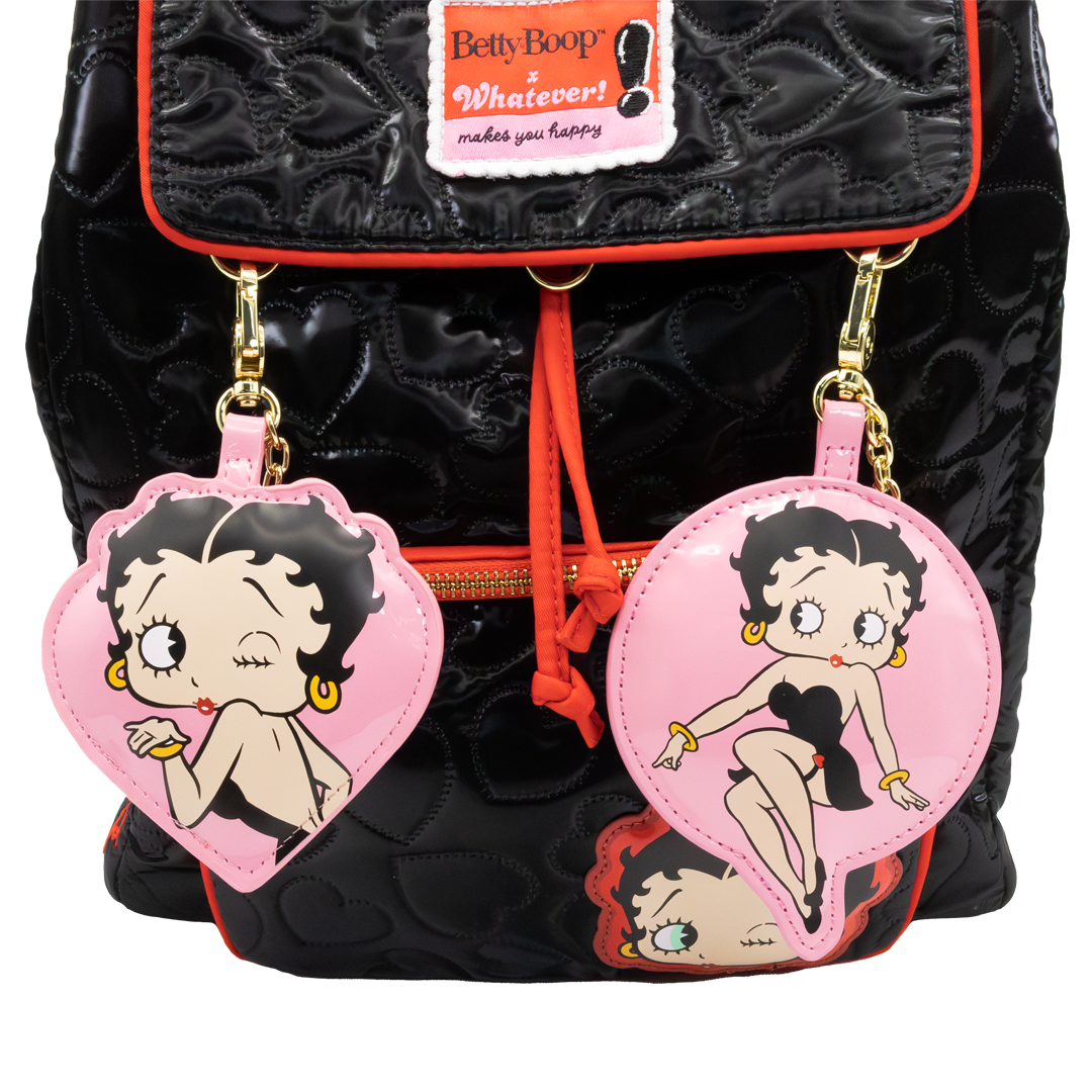 Betty Boop Mystery Bag Icons Padded Vinyl Bag Charms