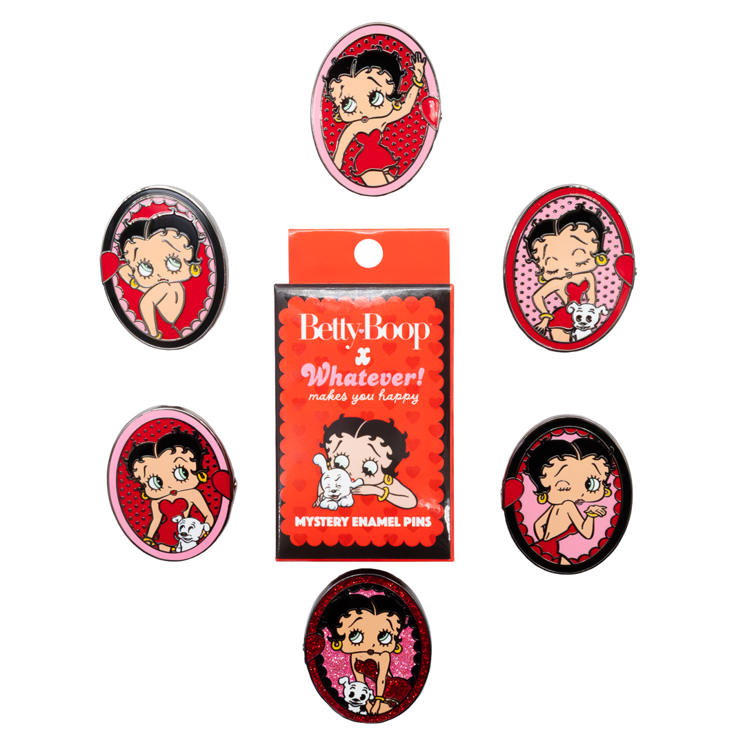 Betty Boop Mystery Box Magnetic Cameos Enamel Pins