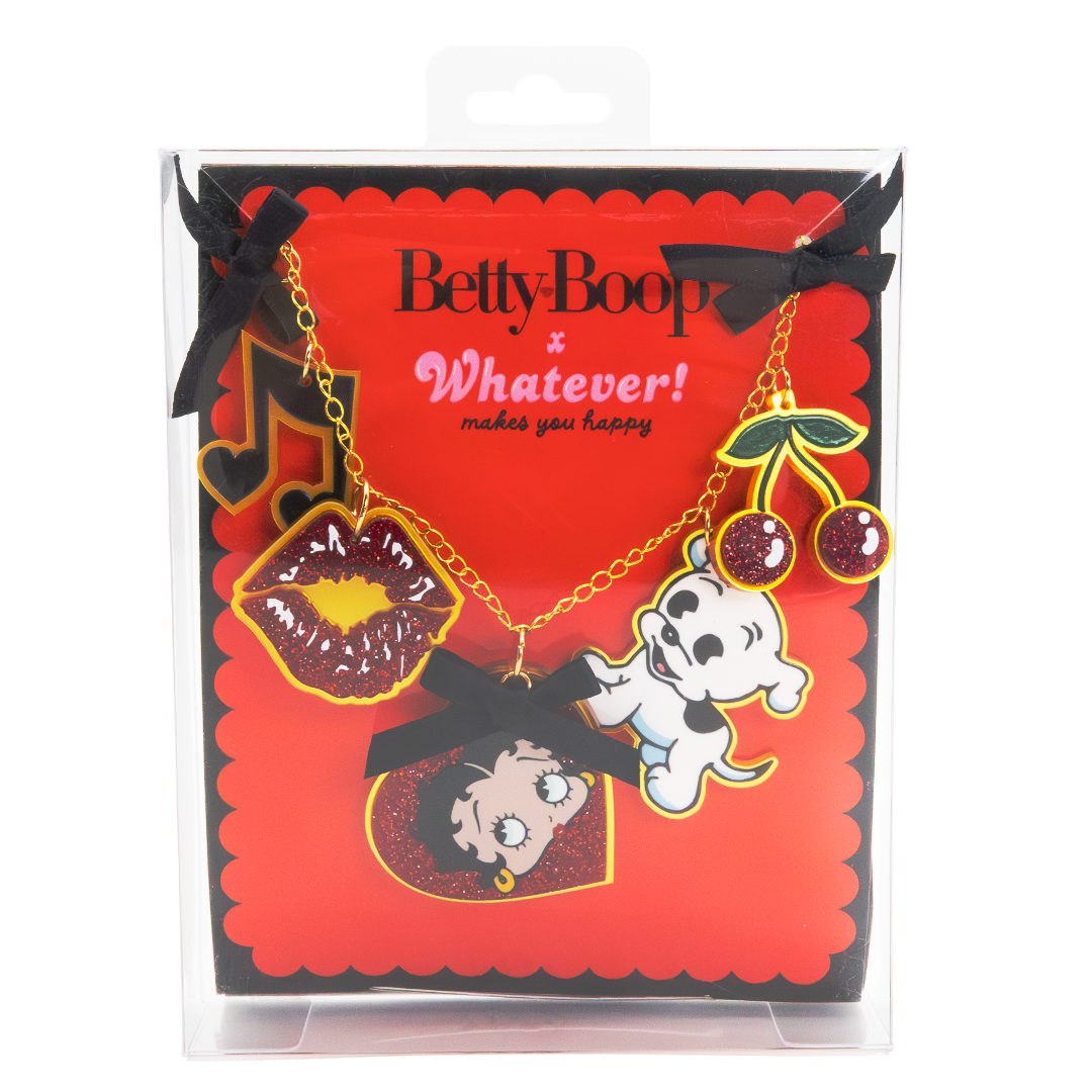 Betty Boop Acrylic Charm Necklace