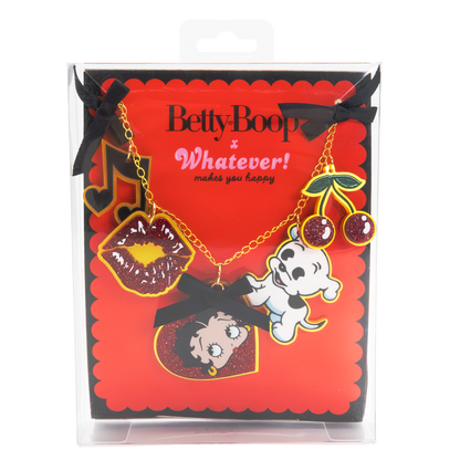 Betty Boop Acrylic Charm Necklace