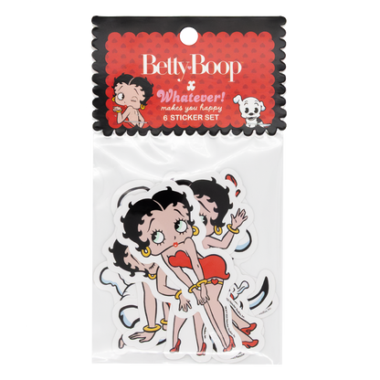 Betty Boop & Pudgy 6-Piece Sticker Pack