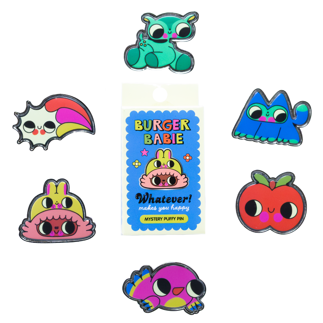 Burger Babie Mystery Box Epoxy Puffy Pins