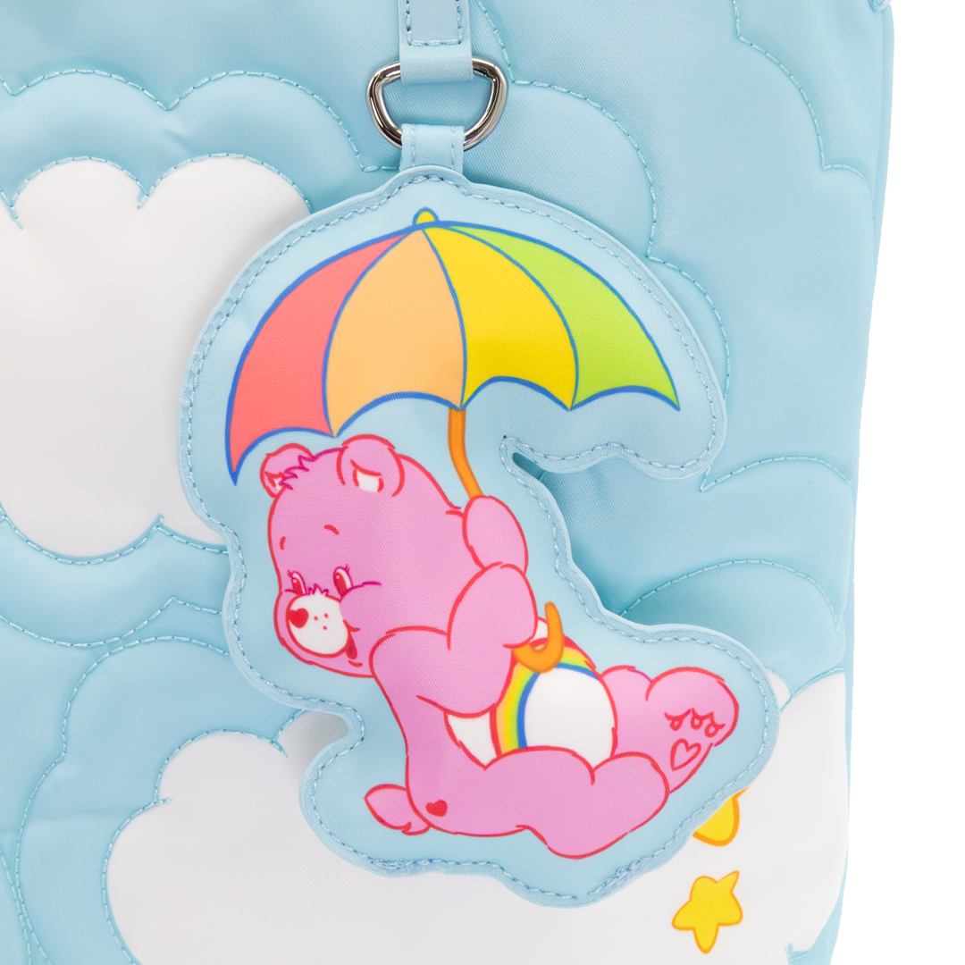 Care Bears and Clouds Quilted Nylon Tote Bag