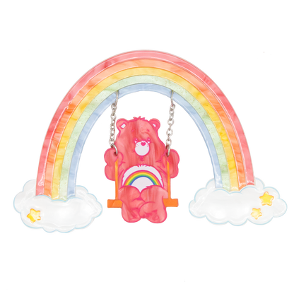 Care Bears Cheer Bears Rainbow Swing Layered Acrylic Pin