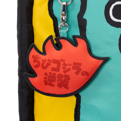 Chibi Godzilla Raids Again Father & Son Padded Die-Cut Tote Bag