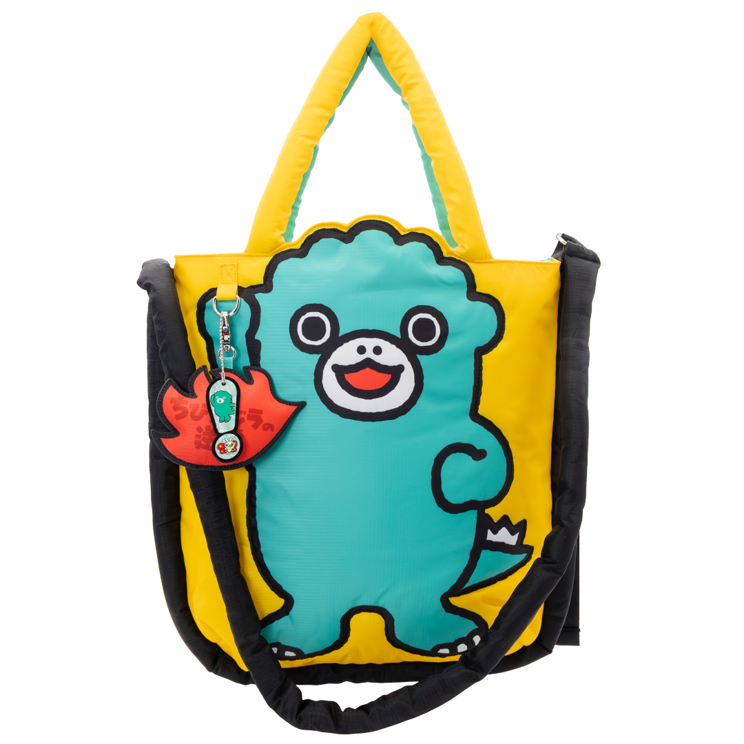 Chibi Godzilla Raids Again Father & Son Padded Die-Cut Tote Bag