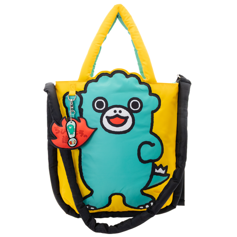 Chibi Godzilla Raids Again Father & Son Padded Die-Cut Tote Bag