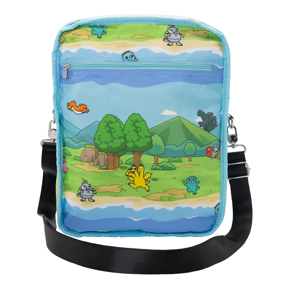 Chibi Godzilla Raids Again Reversible/Convertible Crossbody Bag Chibi Godzilla Raids Again Reversible/Convertible Crossbody Bag
