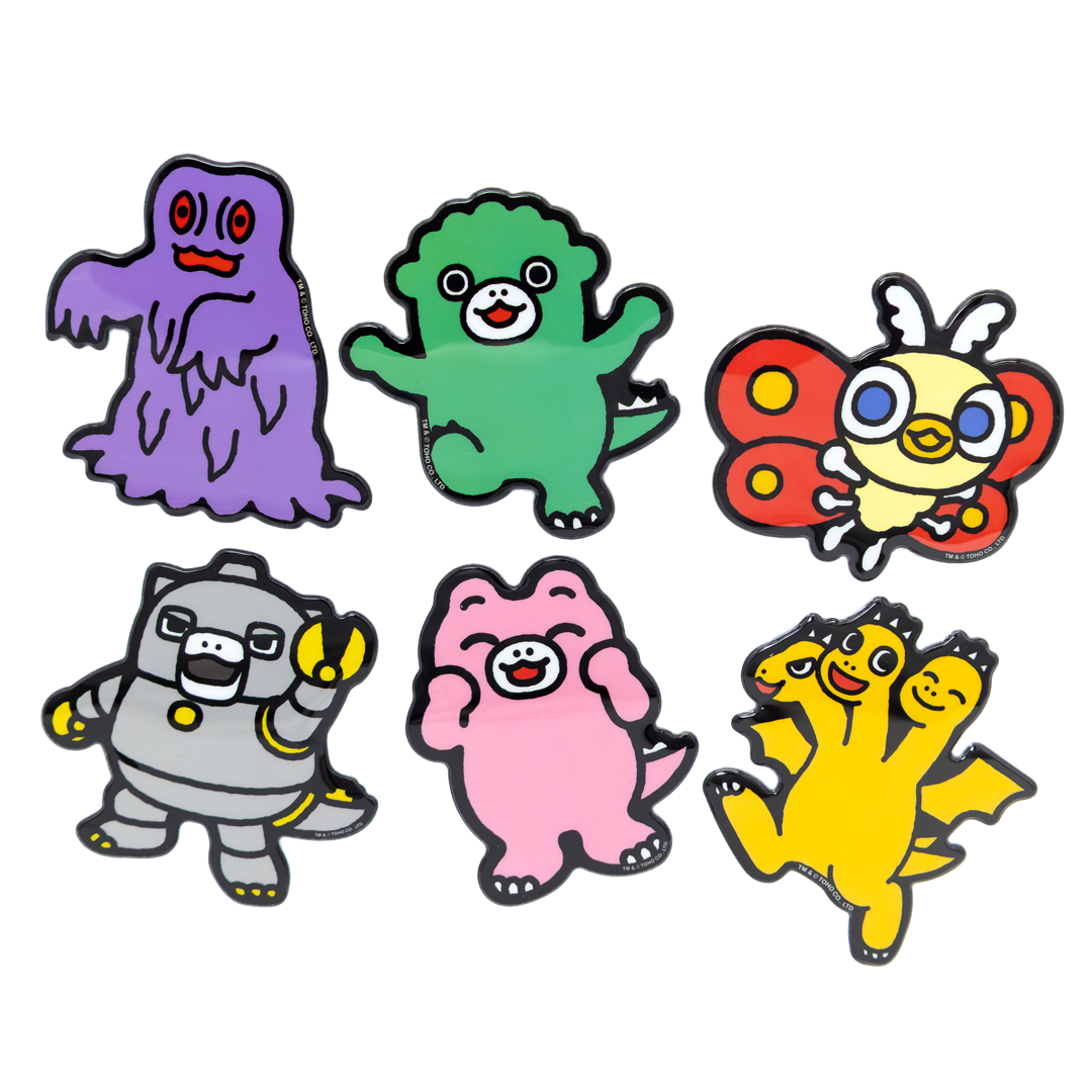 WEB EXCLUSIVE Chibi Godzilla Raids Again 6-Piece Sticker Pack