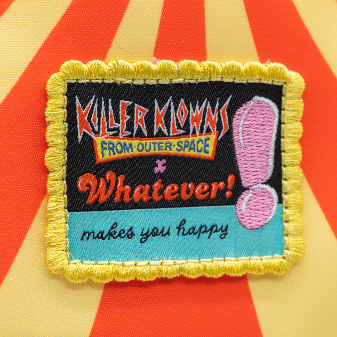 Killer Klowns From Outer Space Padded Pin Trading Tent Crossbody with Jumbo Charm