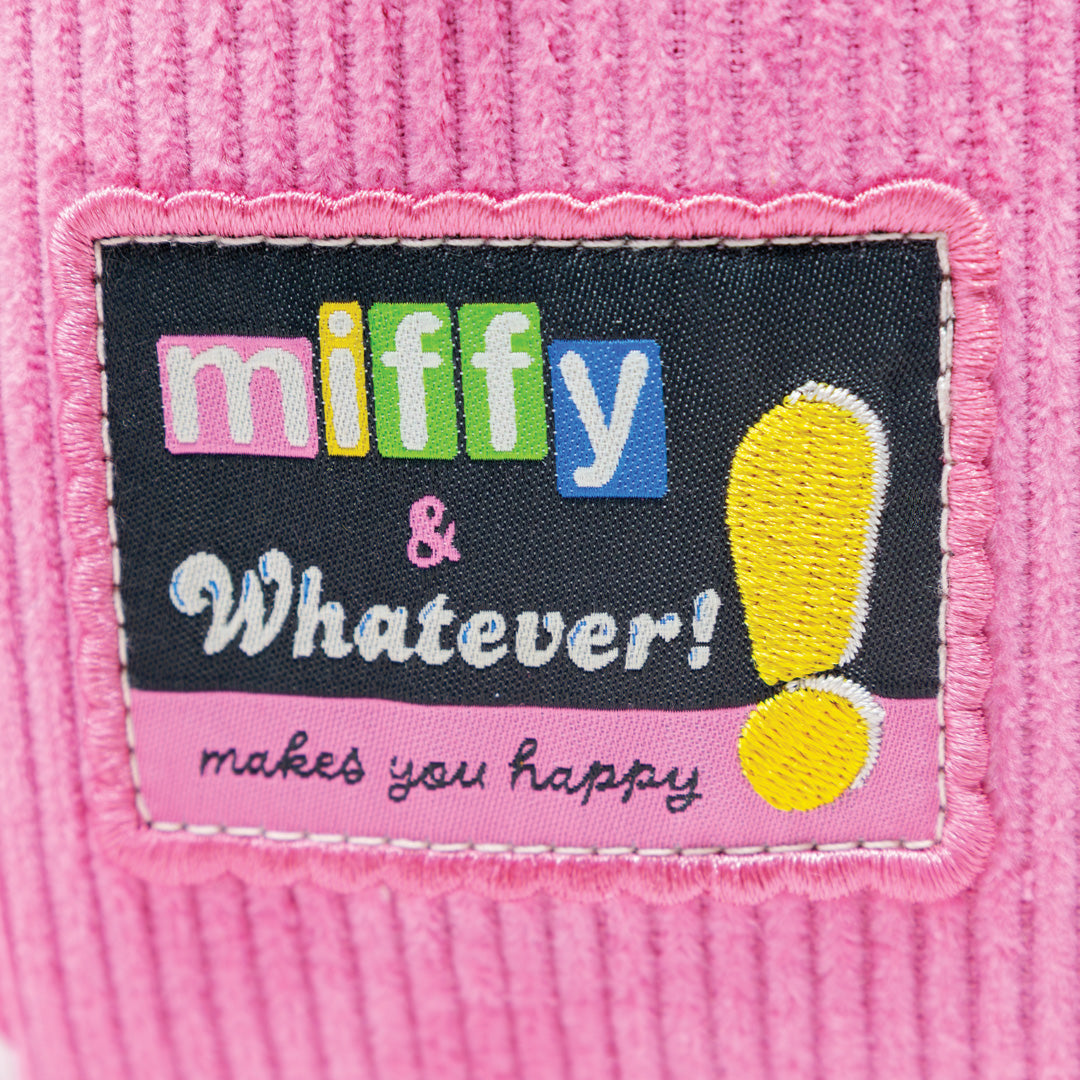 Miffy Corduroy & Faux Leather Pin Trading Backpack