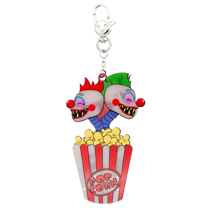 Killer Klowns From Outer Space 5" Layered Acrylic Double Headed Klown Bag Charm