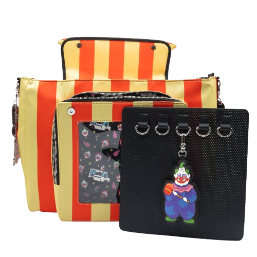 Killer Klowns From Outer Space Padded Pin Trading Tent Crossbody with Jumbo Charm