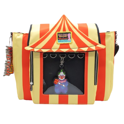 Killer Klowns From Outer Space Padded Pin Trading Tent Crossbody with Jumbo Charm