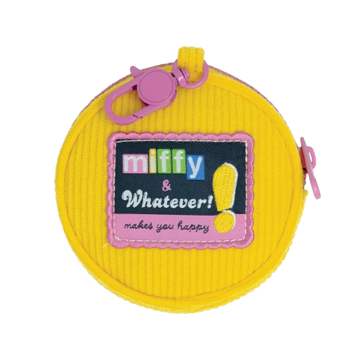 Miffy Flower Corduroy Coin Bag Charm