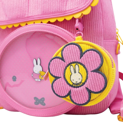 Miffy Flower Corduroy Coin Bag Charm
