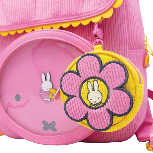 Miffy Flower Corduroy Coin Bag Charm