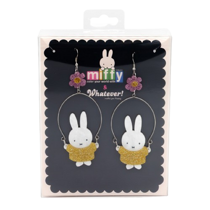 Miffy Jump Roping Acrylic Earrings