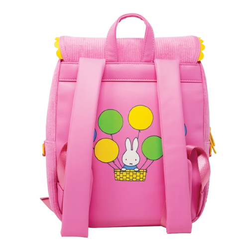 Miffy Corduroy & Faux Leather Pin Trading Backpack