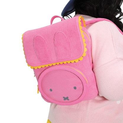 Miffy Corduroy & Faux Leather Pin Trading Backpack