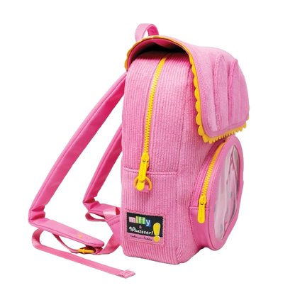 Miffy Corduroy & Faux Leather Pin Trading Backpack