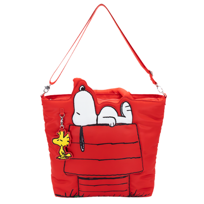 Peanuts 75th Anniversary Snoopy House Padded Nylon Tote Bag