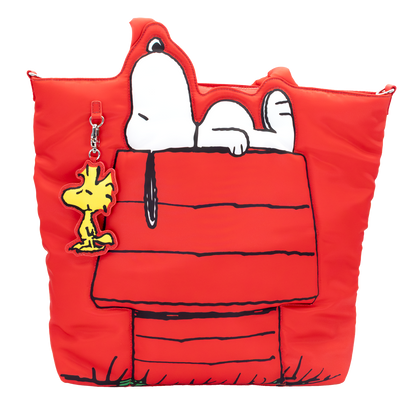 Peanuts 75th Anniversary Snoopy House Padded Nylon Tote Bag