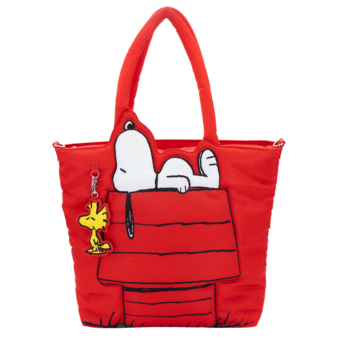 Peanuts 75th Anniversary Snoopy House Padded Nylon Tote Bag
