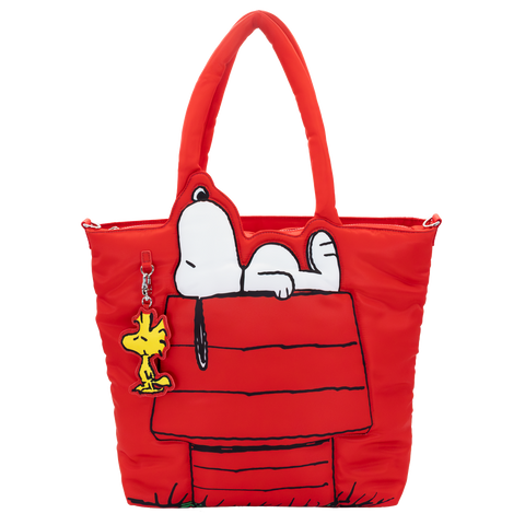 Peanuts 75th Anniversary Snoopy House Padded Nylon Tote Bag