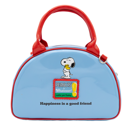 Peanuts 75th Anniversary Snoopy “Happiness Is a Good Friend” Bowler Bag