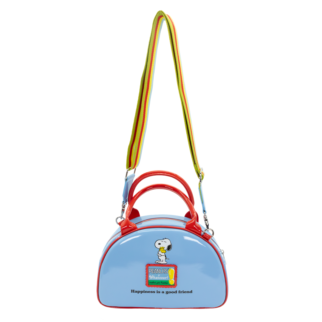 Peanuts 75th Anniversary Snoopy “Happiness Is a Good Friend” Bowler Bag