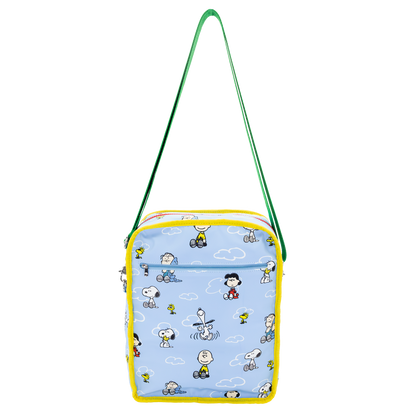 Peanuts 75th Anniversary Color Block Denim & Canvas Convertible Bag