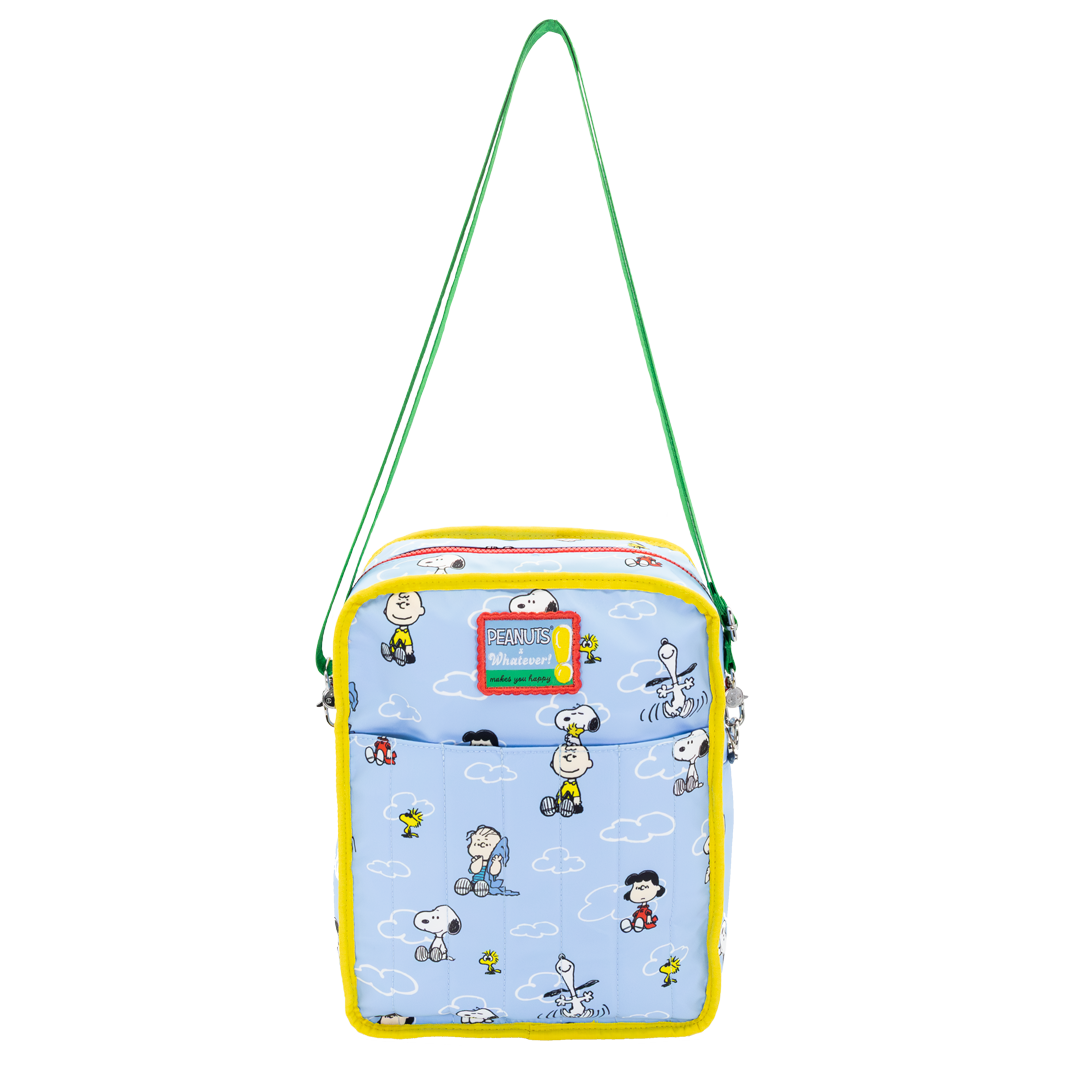 Peanuts 75th Anniversary Color Block Denim & Canvas Convertible Bag